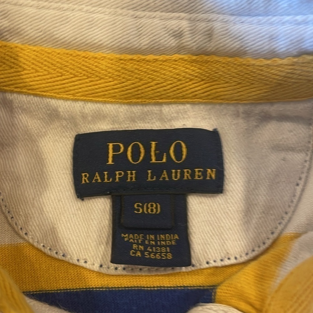 Vintage 90’s Polo Ralph Lauren Kids Small long sleeved rugby polo - Picture 3 of 6